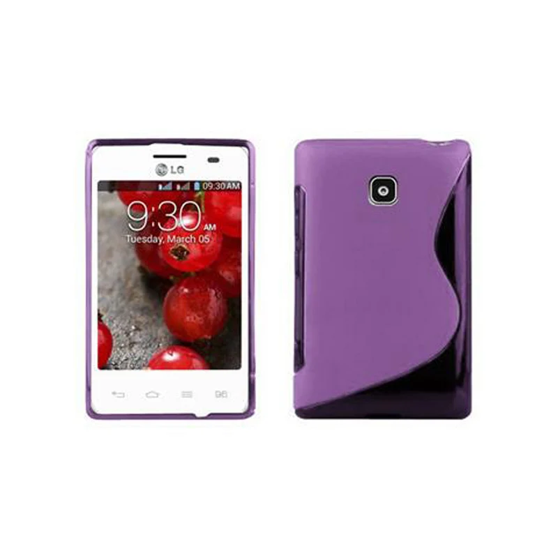 Cadorabo Hülle kompatibel mit LG L3 II (1. SIM) Schutzhülle aus flexiblem TPU Silikon