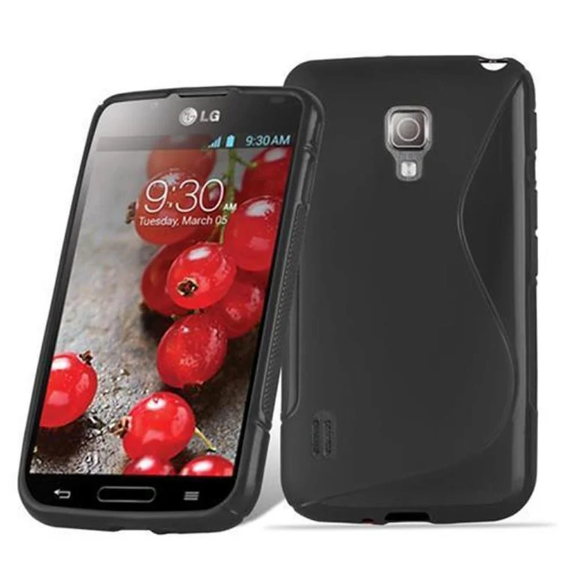 Cadorabo Hülle kompatibel mit LG L5 II (2. SIM) Schutzhülle aus flexiblem TPU Silikon