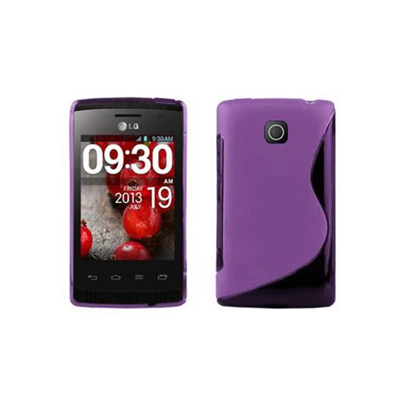 Cadorabo Hülle kompatibel mit LG L1 II Schutzhülle aus flexiblem TPU Silikon