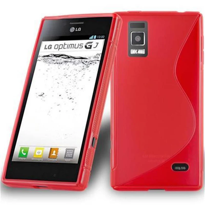 Cadorabo Hülle kompatibel mit LG OPTIMUS GJ Schutzhülle aus flexiblem TPU Silikon