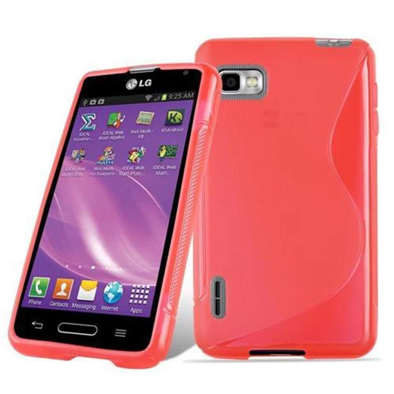 Cadorabo Hülle kompatibel mit LG OPTIMUS F3 Schutzhülle aus flexiblem TPU Silikon