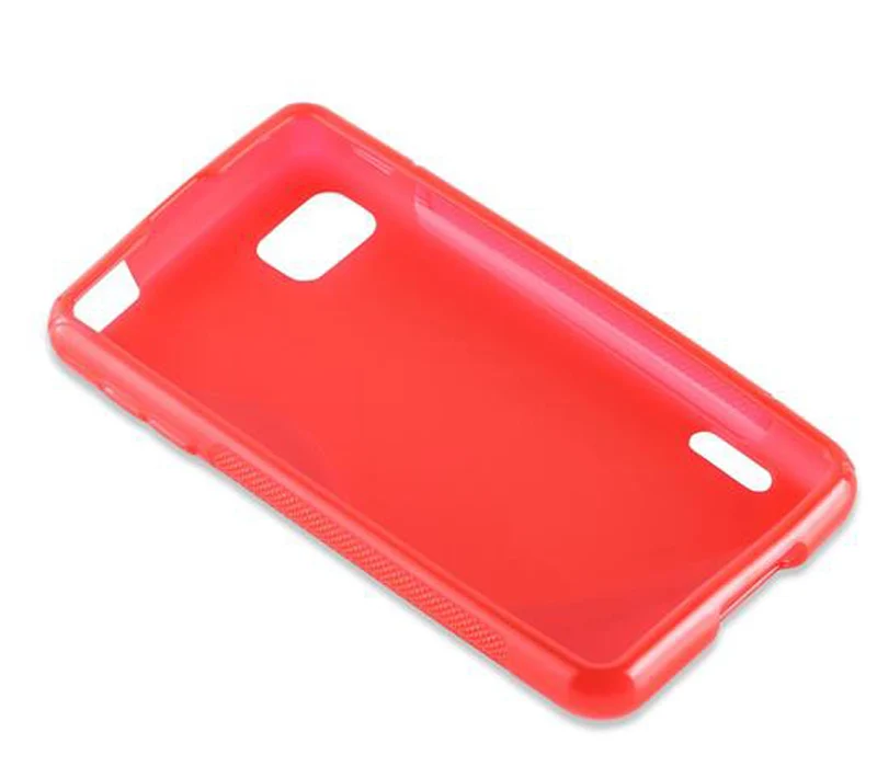 Cadorabo Hülle kompatibel mit LG OPTIMUS F3 Schutzhülle aus flexiblem TPU Silikon
