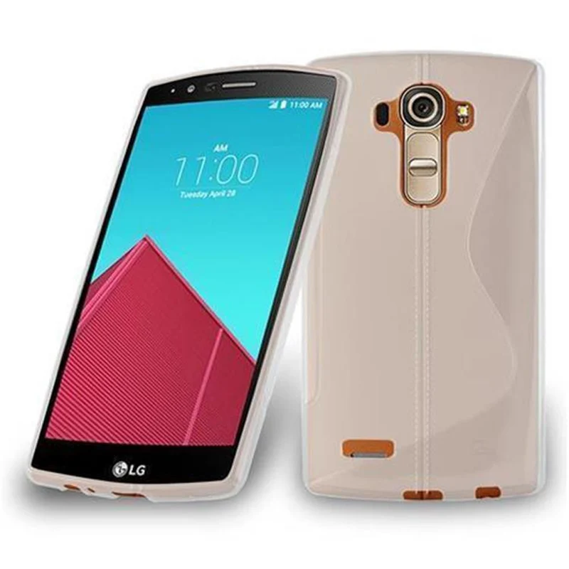 Cadorabo Hülle kompatibel mit LG G4S Schutzhülle aus flexiblem TPU Silikon