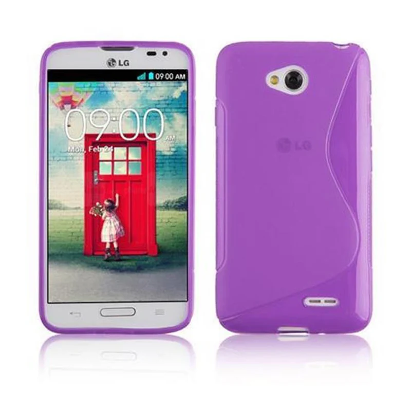 Cadorabo Hülle kompatibel mit LG L70 (1. SIM) Schutzhülle aus flexiblem TPU Silikon