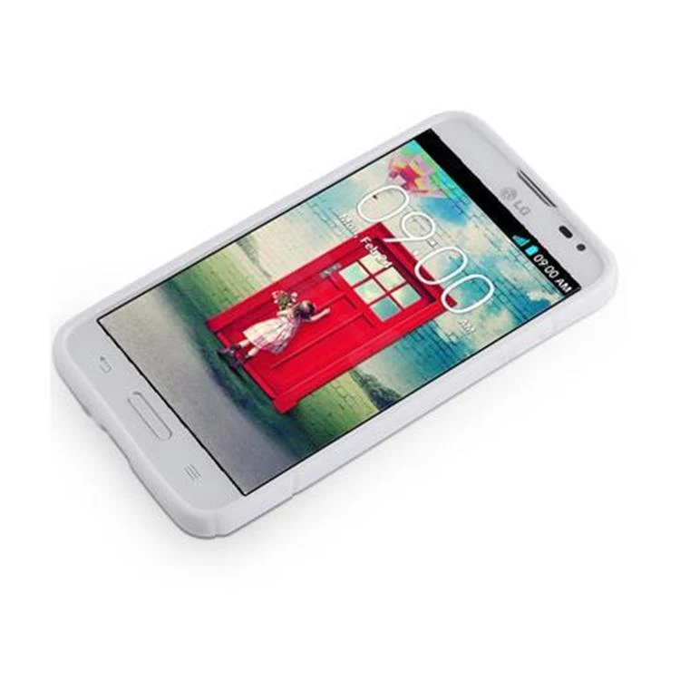 Cadorabo Hülle kompatibel mit LG L70 (1. SIM) Schutzhülle aus flexiblem TPU Silikon