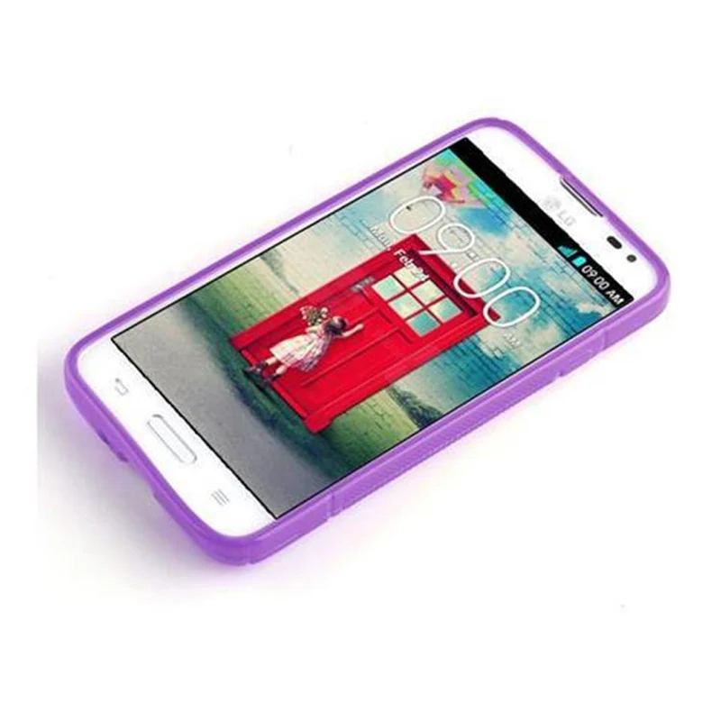 Cadorabo Hülle kompatibel mit LG L70 (1. SIM) Schutzhülle aus flexiblem TPU Silikon