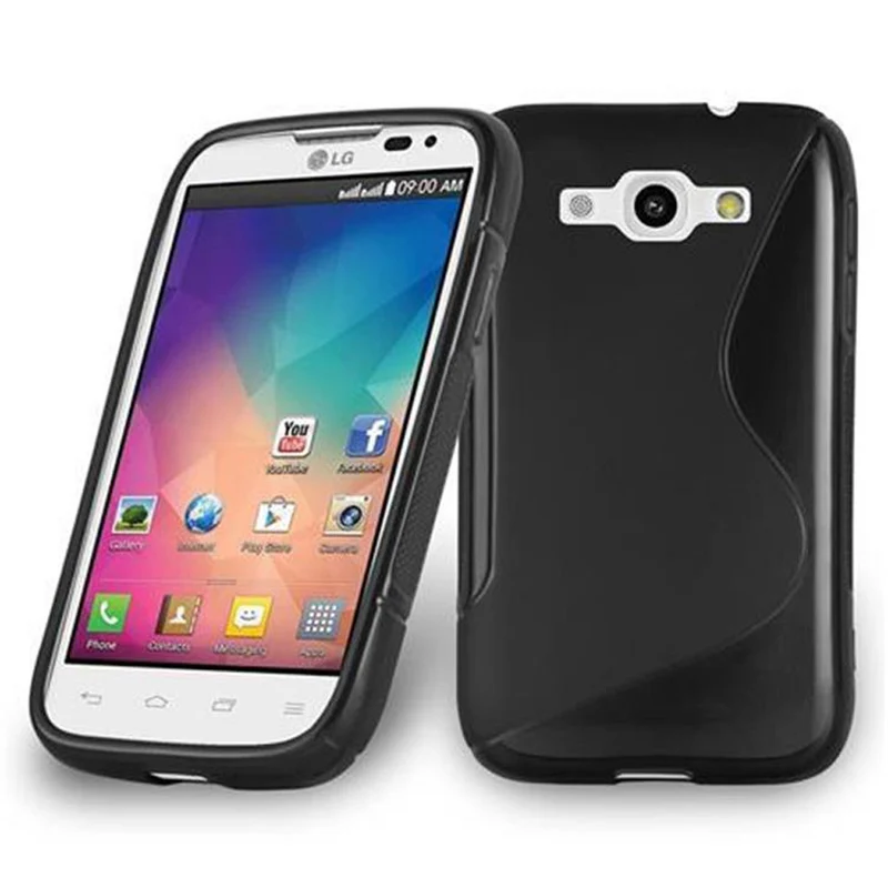 Cadorabo Hülle kompatibel mit LG L60 Schutzhülle aus flexiblem TPU Silikon