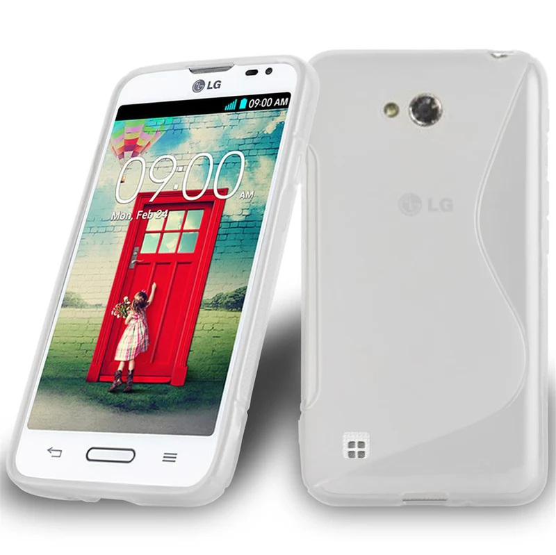 Cadorabo Hülle kompatibel mit LG L50 Schutzhülle aus flexiblem TPU Silikon