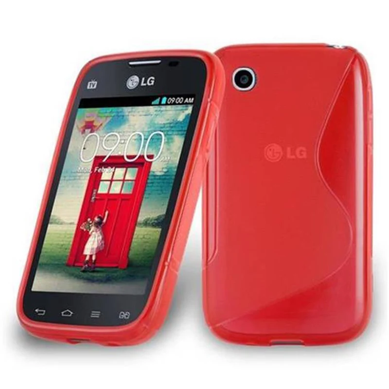 Cadorabo Hülle kompatibel mit LG L40 Schutzhülle aus flexiblem TPU Silikon