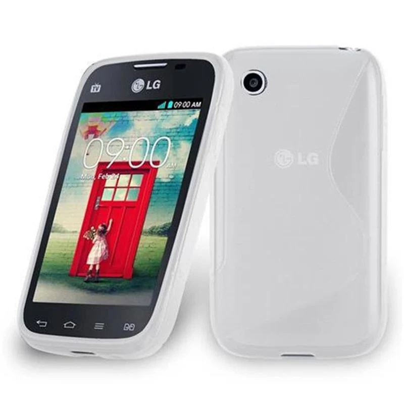 Cadorabo Hülle kompatibel mit LG L40 Schutzhülle aus flexiblem TPU Silikon