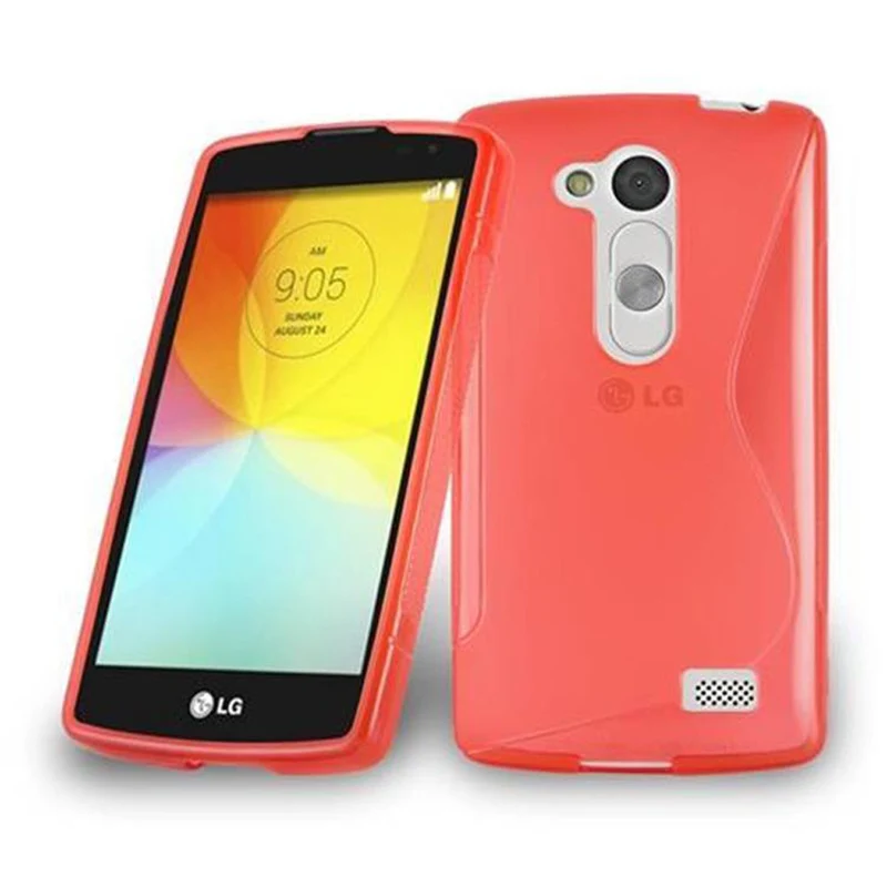 Cadorabo Hülle kompatibel mit LG L FINO Schutzhülle aus flexiblem TPU Silikon