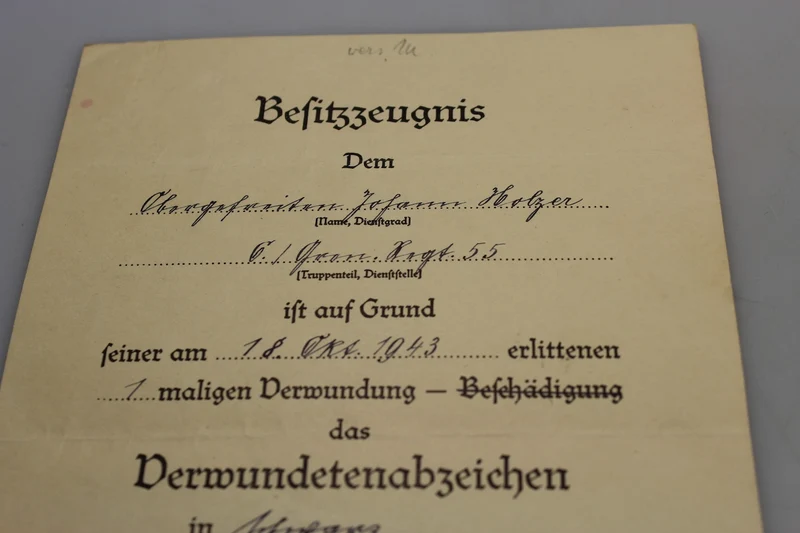 Zertifiziert für Wunden dritter Klasse