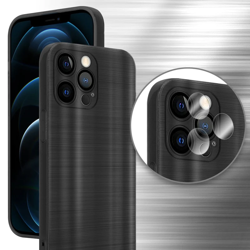 Cadorabo Hülle kompatibel mit Apple iPhone 12 PRO TPU Silikon Case Cover