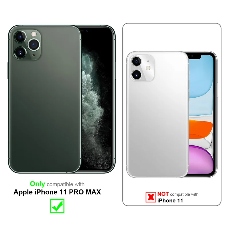 Cadorabo Hülle kompatibel mit Apple iPhone 11 PRO MAX TPU Silikon Case Cover
