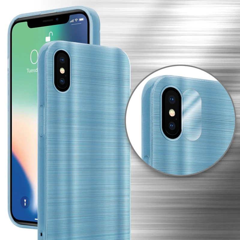 Cadorabo Hülle kompatibel mit Apple iPhone X / XS TPU Silikon Case Cover
