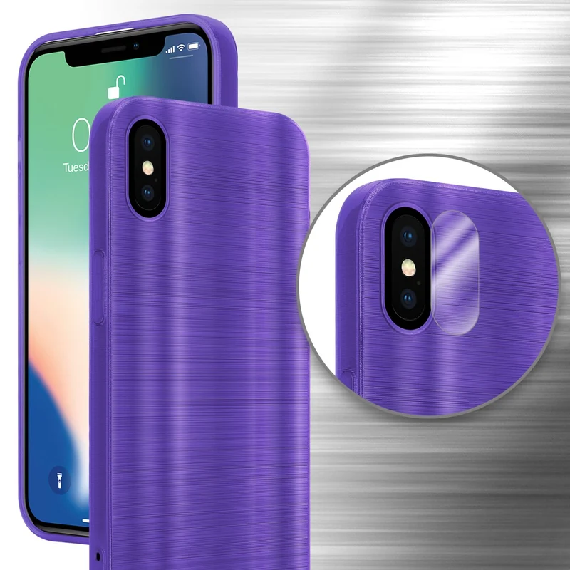 Cadorabo Hülle kompatibel mit Apple iPhone X / XS TPU Silikon Case Cover
