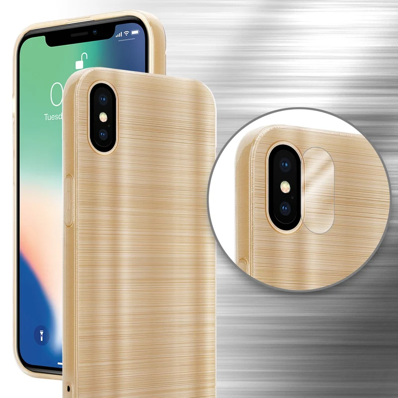 Cadorabo Hülle kompatibel mit Apple iPhone X / XS TPU Silikon Case Cover