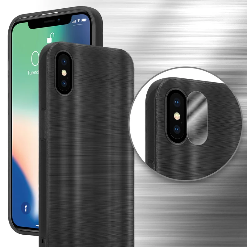 Cadorabo Hülle kompatibel mit Apple iPhone X / XS TPU Silikon Case Cover