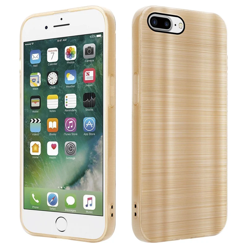 Cadorabo Hülle kompatibel mit Apple iPhone 7 PLUS / 7S PLUS / 8 PLUS TPU Silikon Case Cover