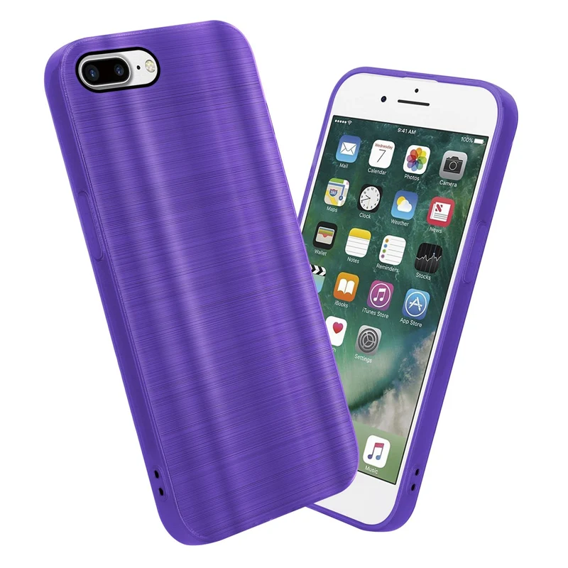 Cadorabo Hülle kompatibel mit Apple iPhone 7 PLUS / 7S PLUS / 8 PLUS TPU Silikon Case Cover