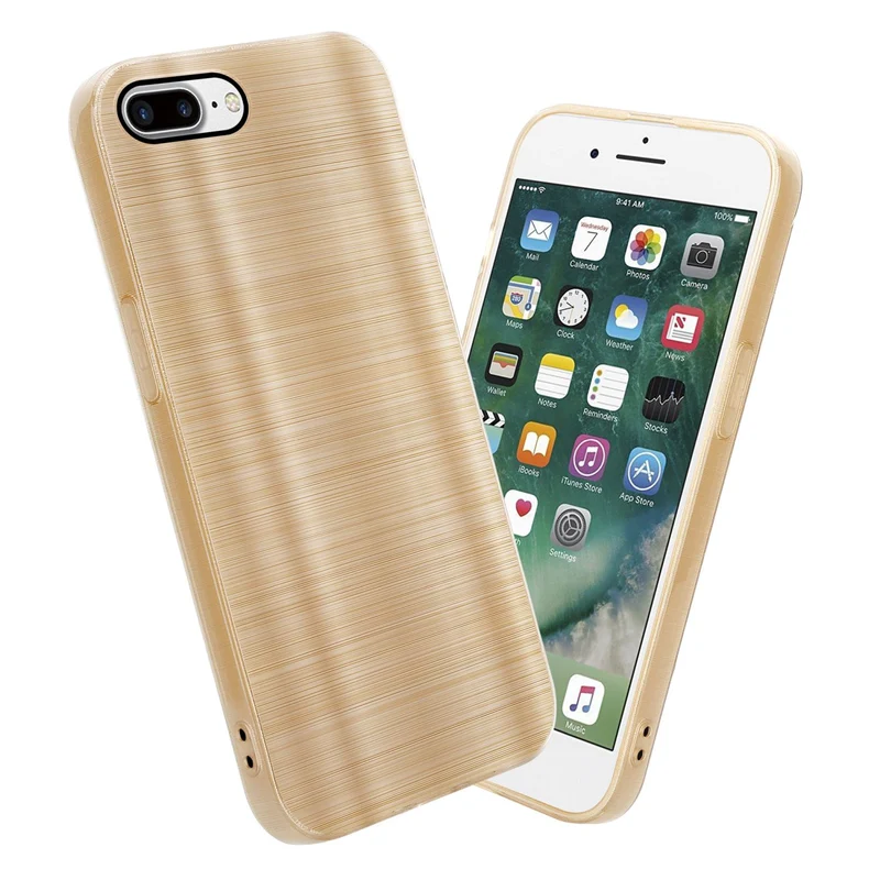 Cadorabo Hülle kompatibel mit Apple iPhone 7 PLUS / 7S PLUS / 8 PLUS TPU Silikon Case Cover