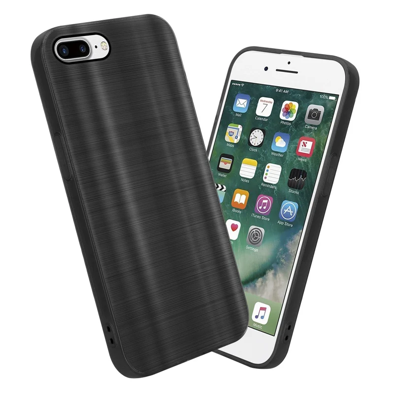 Cadorabo Hülle kompatibel mit Apple iPhone 7 PLUS / 7S PLUS / 8 PLUS TPU Silikon Case Cover