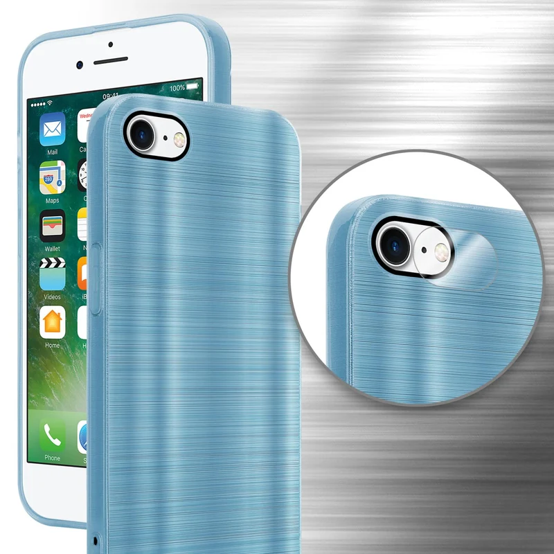 Cadorabo Hülle kompatibel mit Apple iPhone 7 / 7S / 8 / SE 2020 TPU Silikon Case Cover
