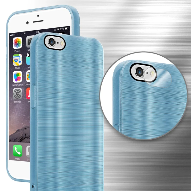Cadorabo Hülle kompatibel mit Apple iPhone 6 / 6S TPU Silikon Case Cover