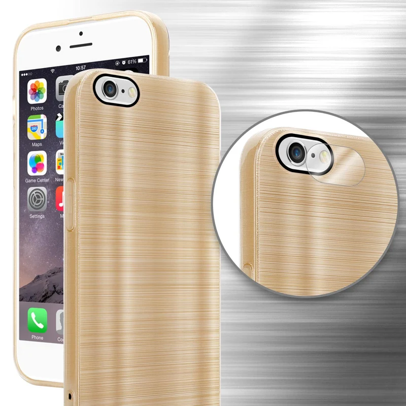Cadorabo Hülle kompatibel mit Apple iPhone 6 / 6S TPU Silikon Case Cover