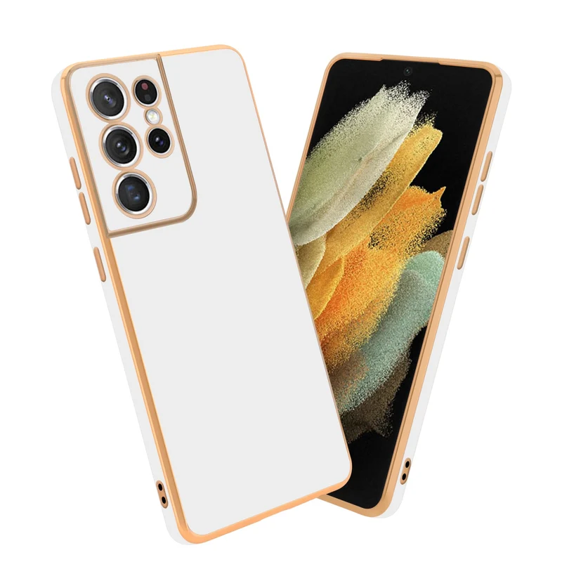 Cadorabo Hülle kompatibel mit Samsung Galaxy S21 ULTRA TPU Silikon Case Cover