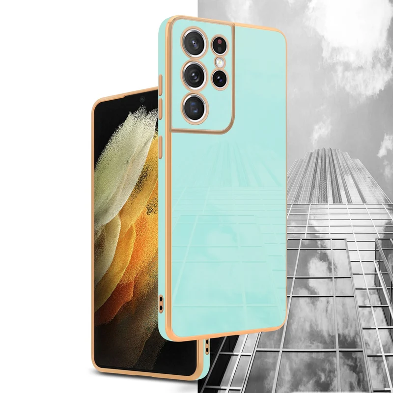 Cadorabo Hülle kompatibel mit Samsung Galaxy S21 ULTRA TPU Silikon Case Cover