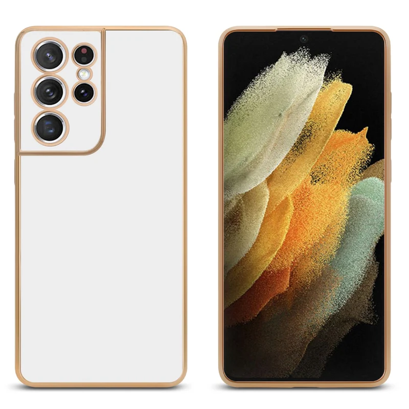 Cadorabo Hülle kompatibel mit Samsung Galaxy S21 ULTRA TPU Silikon Case Cover