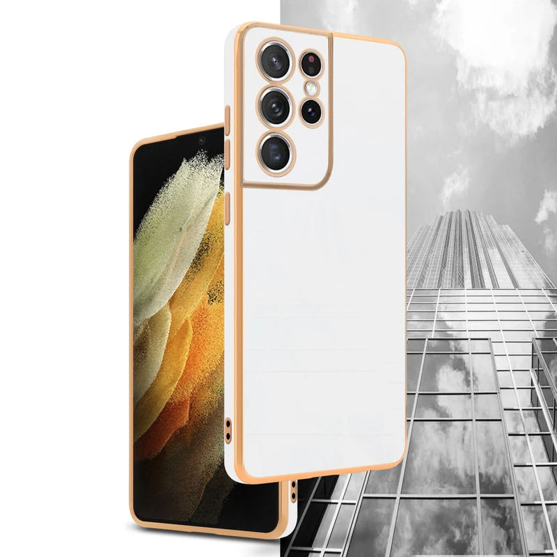 Cadorabo Hülle kompatibel mit Samsung Galaxy S21 ULTRA TPU Silikon Case Cover