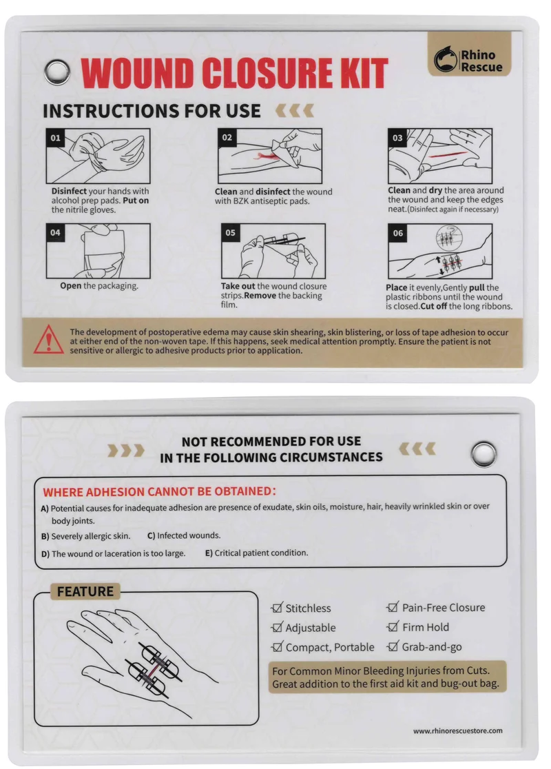 Rhino Rescue Wound Closure Kit Wundversorgungsset