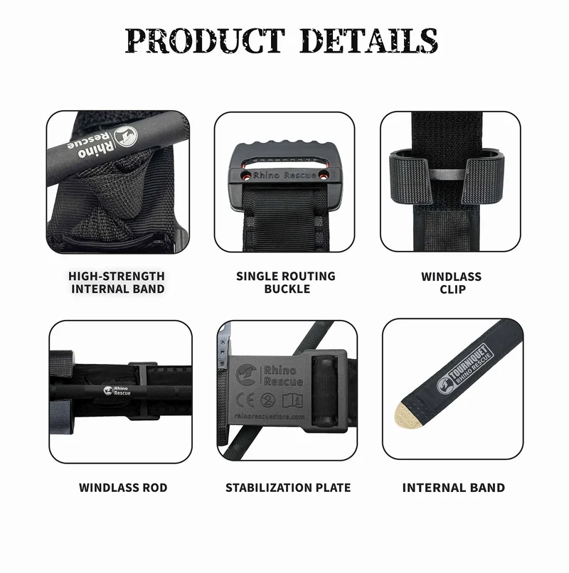 Rhino Rescue Tourniquet mit Aluminum-Knebel