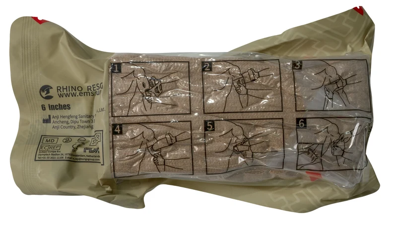Rhino Rescue Emergency Bandage 6 inches Oliv
