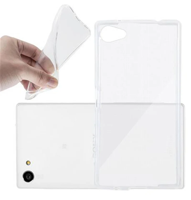 Cadorabo Hülle kompatibel mit Sony Xperia Z5 PREMIUM Schutzhülle aus flexiblem TPU Silikon
