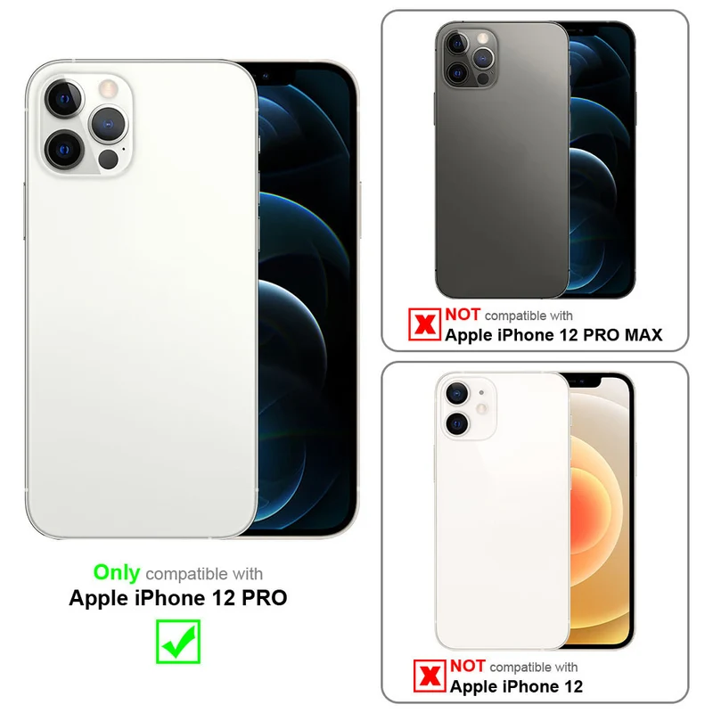 Cadorabo Hülle kompatibel mit Apple iPhone 12 PRO TPU Silikon Case Cover