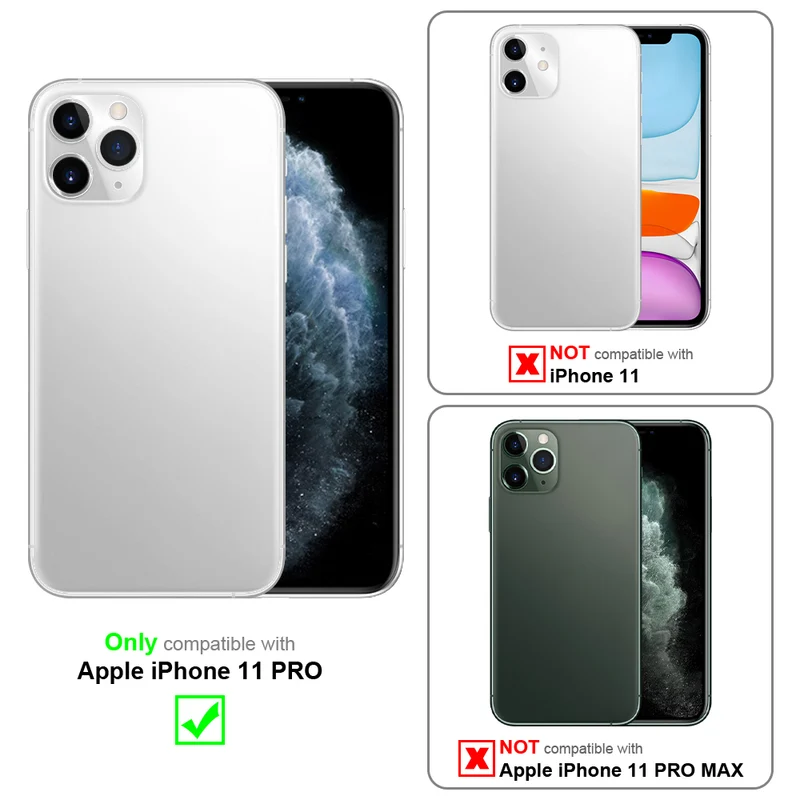Cadorabo Hülle kompatibel mit Apple iPhone 11 PRO TPU Silikon Case Cover