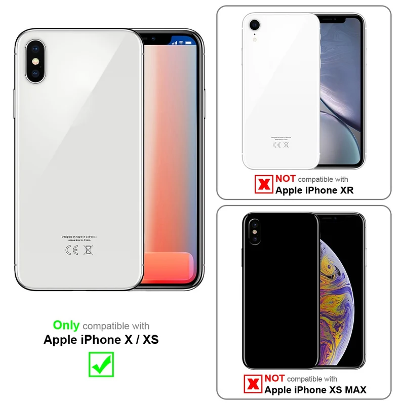 Cadorabo Hülle kompatibel mit Apple iPhone X / XS TPU Silikon Case Cover