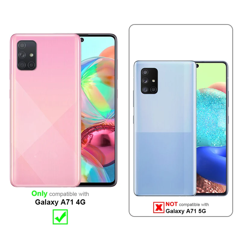 Cadorabo Hülle kompatibel mit Samsung Galaxy A71 4G TPU Silikon Case Cover