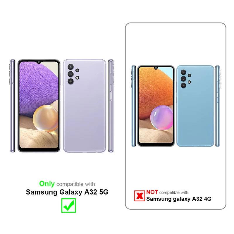 Cadorabo Hülle kompatibel mit Samsung Galaxy A32 5G TPU Silikon Case Cover