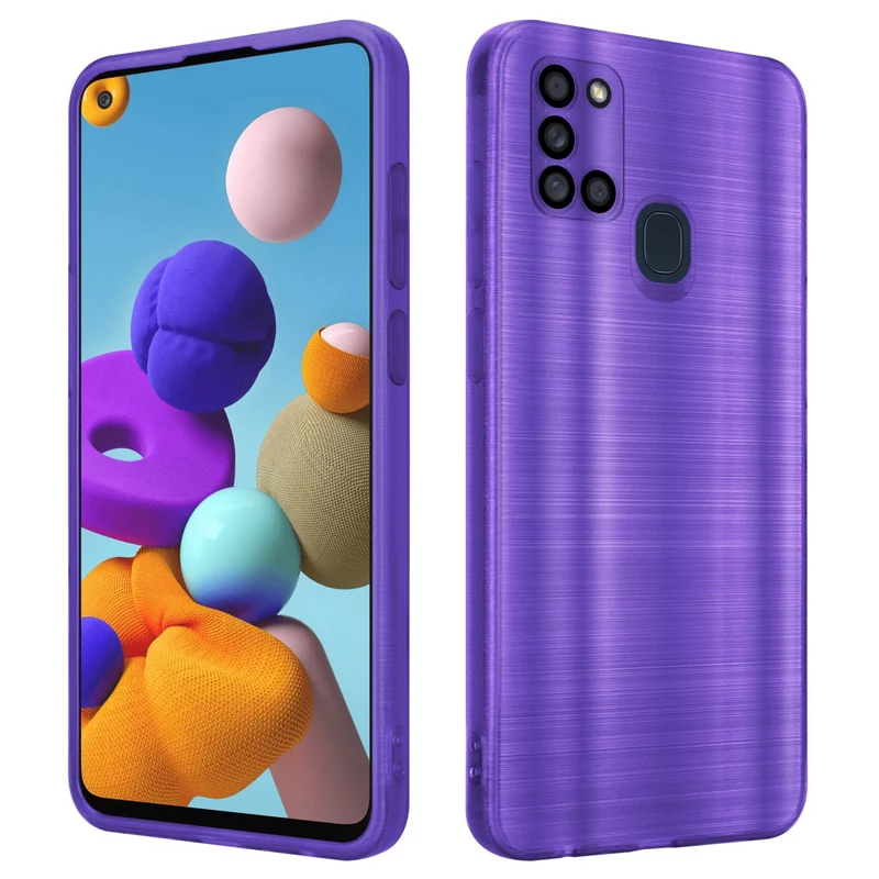 Cadorabo Hülle kompatibel mit Samsung Galaxy A21s TPU Silikon Case Cover
