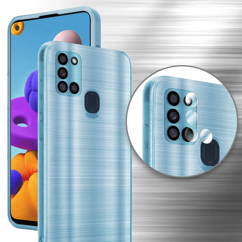 Cadorabo Hülle kompatibel mit Samsung Galaxy A21s TPU Silikon Case Cover