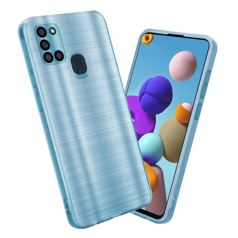 Cadorabo Hülle kompatibel mit Samsung Galaxy A21s TPU Silikon Case Cover