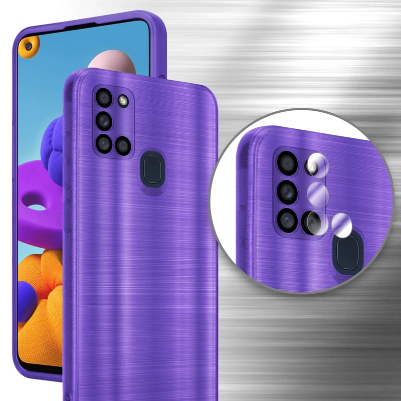 Cadorabo Hülle kompatibel mit Samsung Galaxy A21s TPU Silikon Case Cover