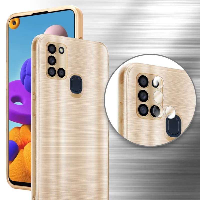 Cadorabo Hülle kompatibel mit Samsung Galaxy A21s TPU Silikon Case Cover
