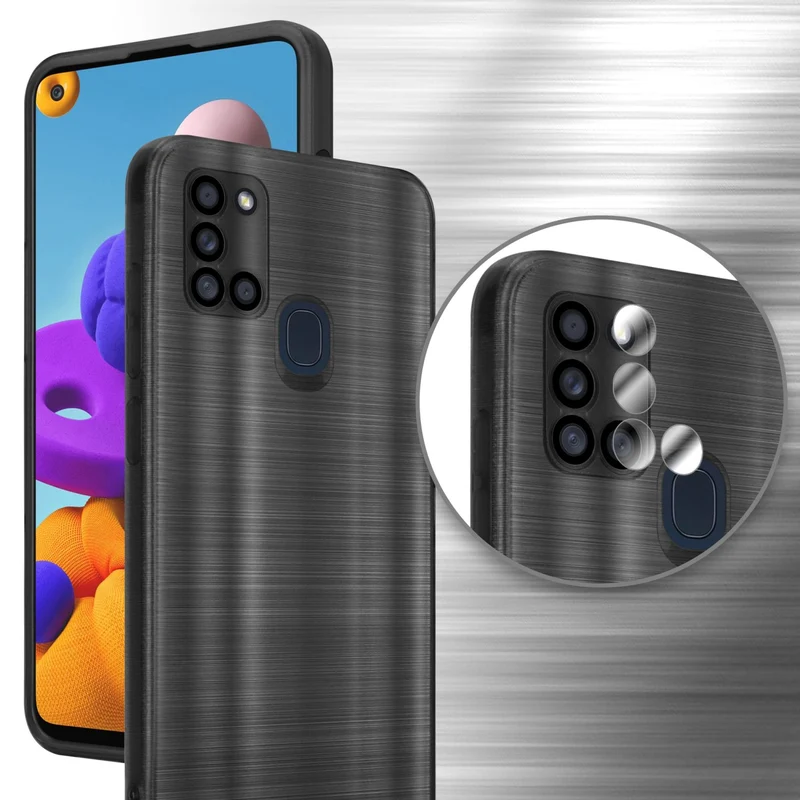 Cadorabo Hülle kompatibel mit Samsung Galaxy A21s TPU Silikon Case Cover