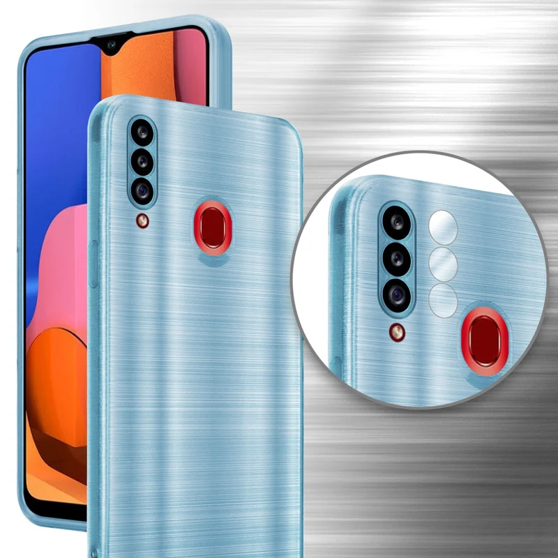 Cadorabo Hülle kompatibel mit Samsung Galaxy A20s TPU Silikon Case Cover