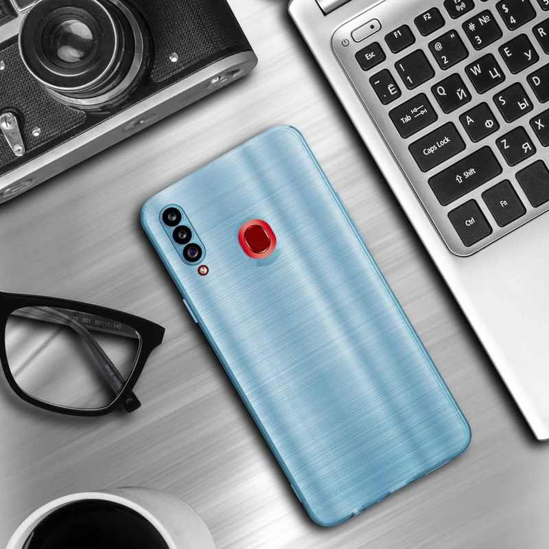 Cadorabo Hülle kompatibel mit Samsung Galaxy A20s TPU Silikon Case Cover